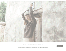 Tablet Screenshot of oliveclothing.com
